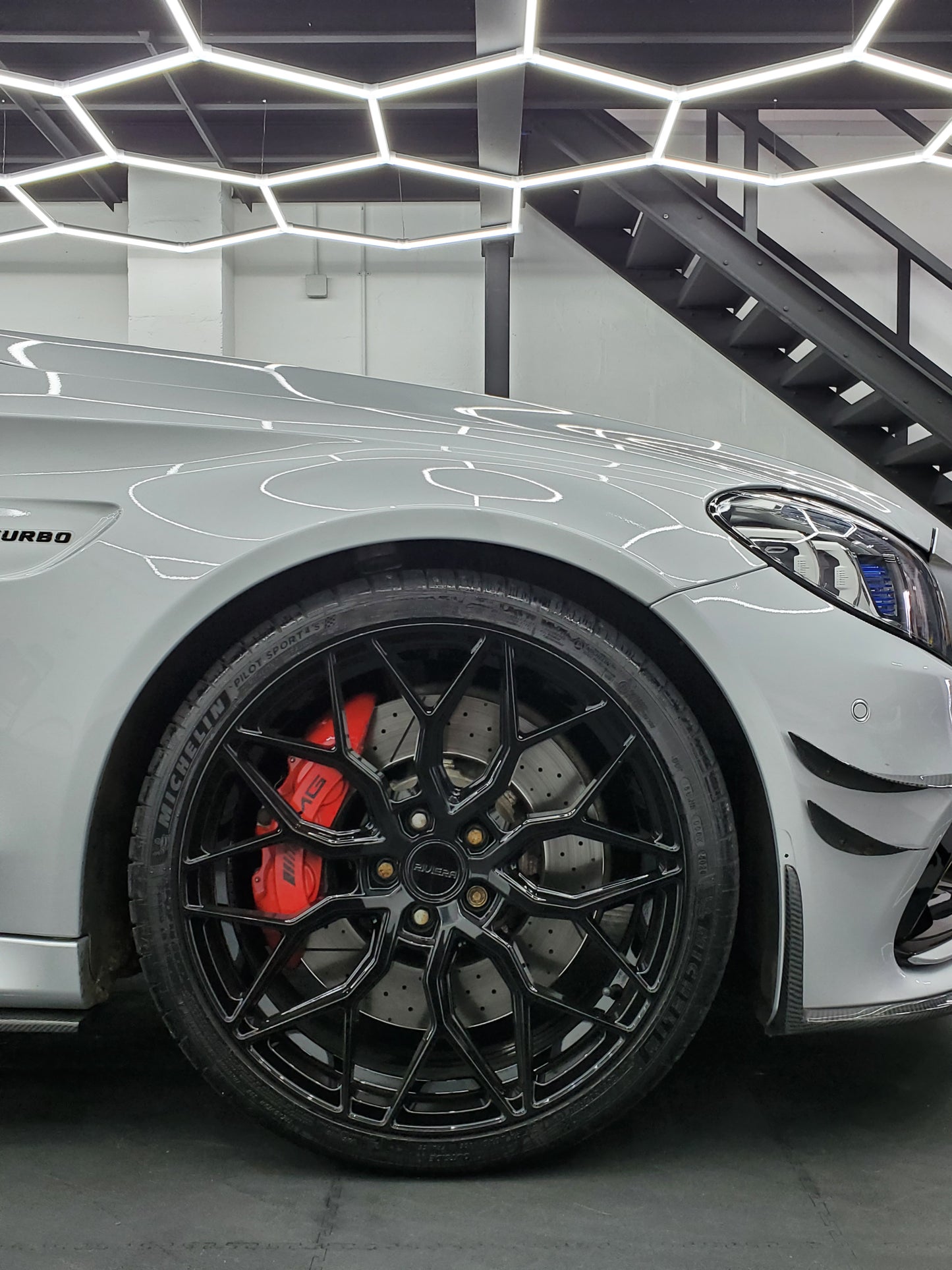 Mercedes C63 AMG W205 2015-2021 Carbon Fibre Edition 1 Splitter 3pc