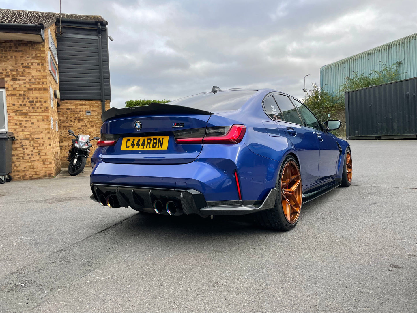 BMW M3 G80/G81 CARBON FIBRE REAR BUMPER CORNERS - MP STYLE