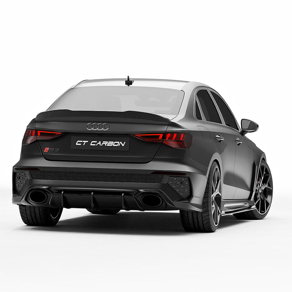 AUDI RS3 8Y CARBON FIBRE REAR DIFFUSER V2 - CT DESIGN