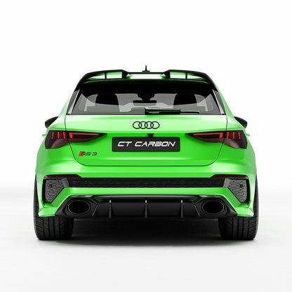 AUDI RS3 8Y CARBON FIBRE REAR DIFFUSER V2 - CT DESIGN