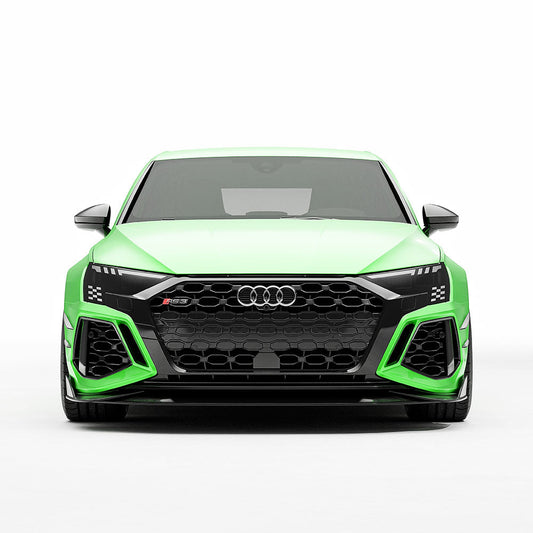 AUDI RS3 8Y CARBON FIBRE FRONT BUMPER CANARDS - CT DESIGN