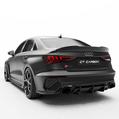 AUDI RS3 8Y CARBON FIBRE REAR DIFFUSER V2 - CT DESIGN