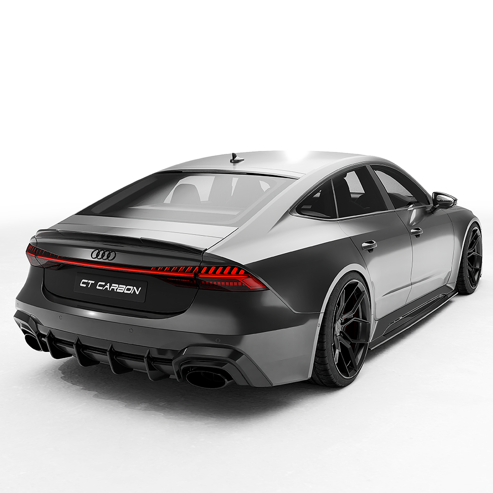 AUDI RS6/RS7 C8 CT DESIGN CARBON FIBRE DIFFUSER - PRE-ORDER