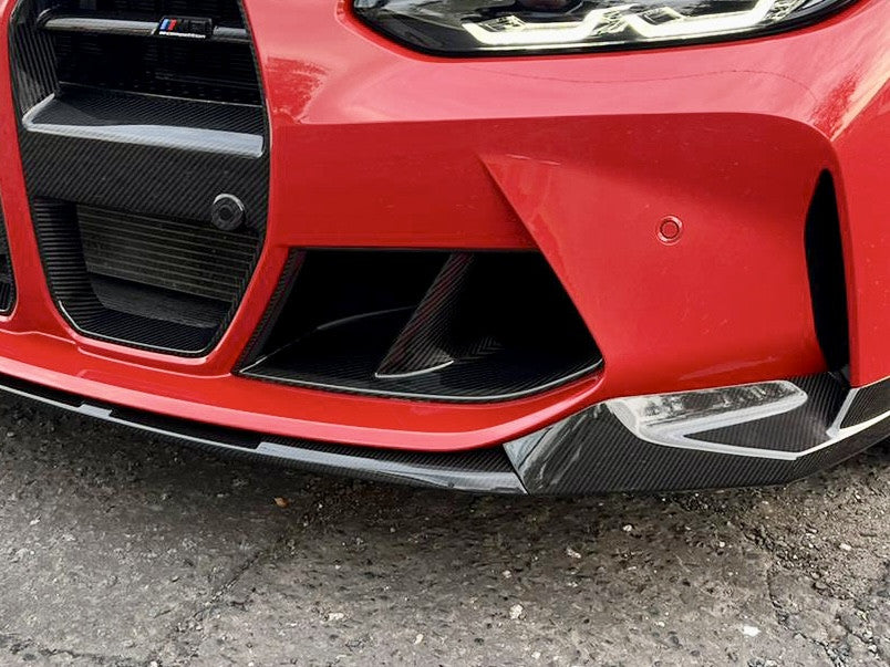 BMW G80/G82 M3/M4 Dry Carbon MP Style Front Bumper Inserts