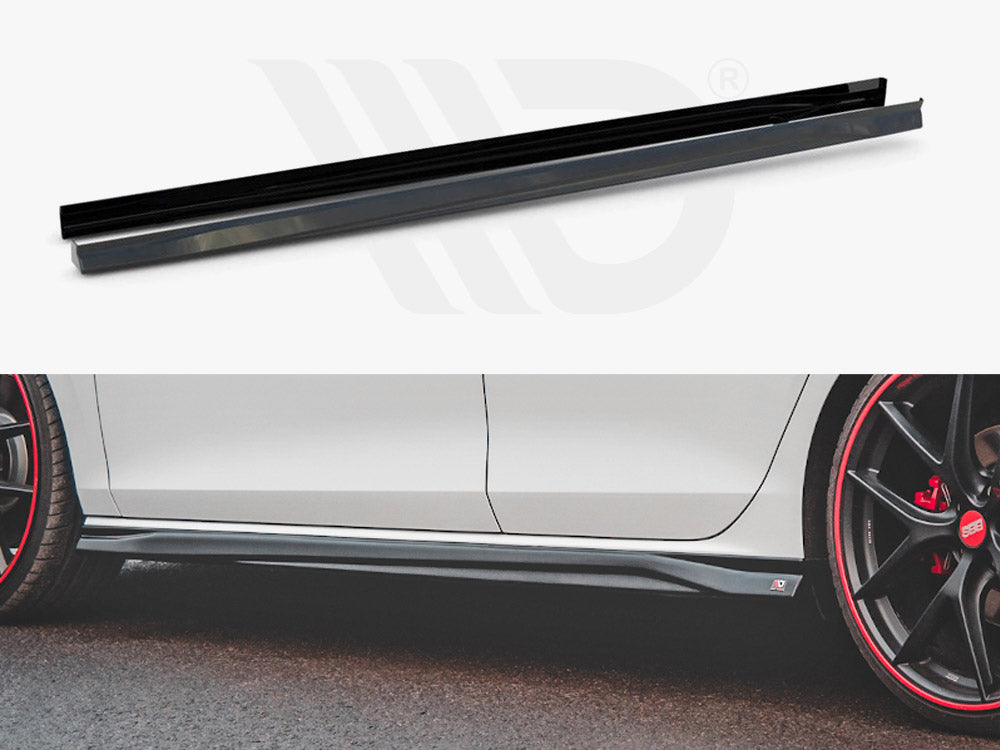 Side Skirts Diffusers V.3 VW Golf 8 GTI / GTI Clubsport / R-Line