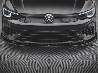 Front Splitter V.2 + Flaps VW Golf R Mk8