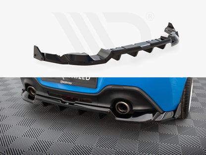 Central Rear Splitter (Vertical Bars) V.1 + Flaps Toyota GR86 Mk1