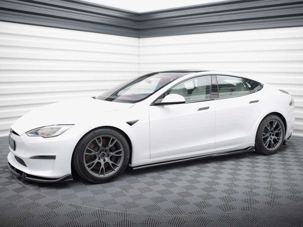 Side Skirts Diffusers V.1 Tesla Model S Plaid Mk1 Facelift