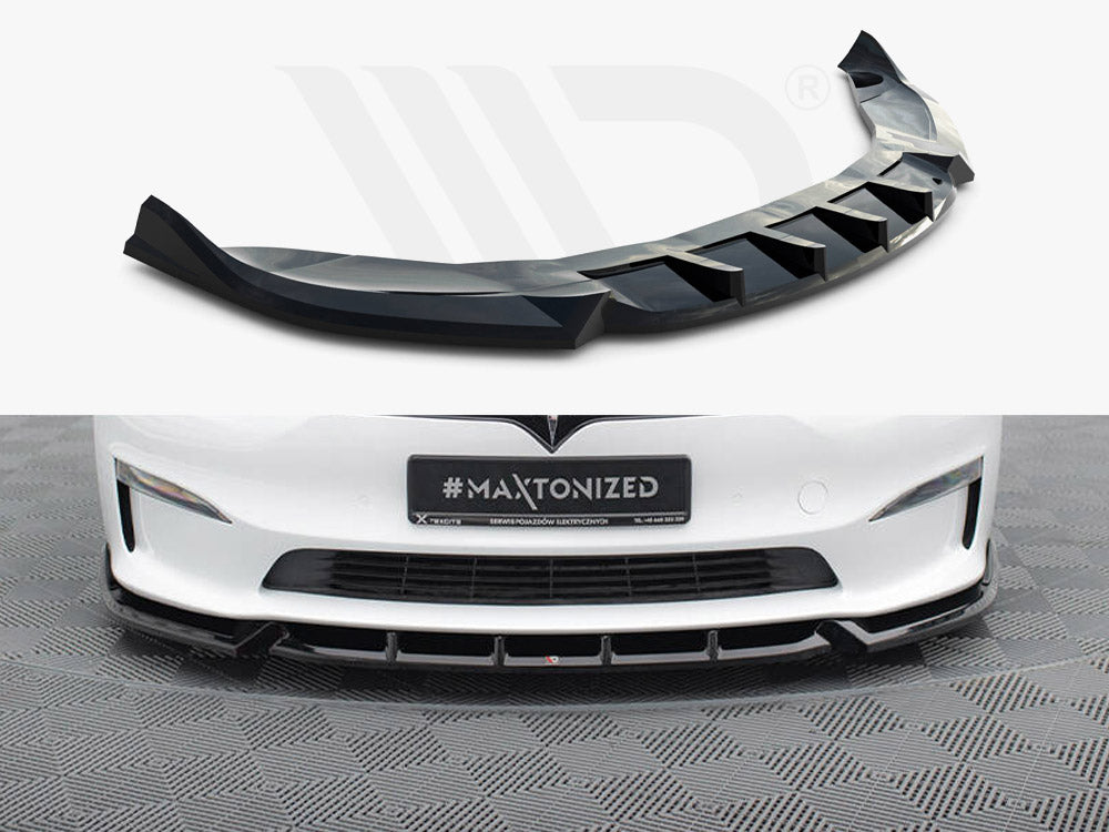 Front Splitter V.1 Tesla Model S Plaid Mk1 Facelift