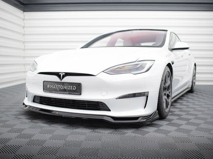 Front Splitter V.2 Tesla Model S Plaid Mk1 Facelift