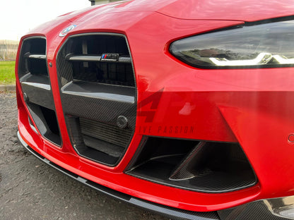 BMW G80/G82 M3/M4 Dry Carbon MP Style Front Bumper Inserts