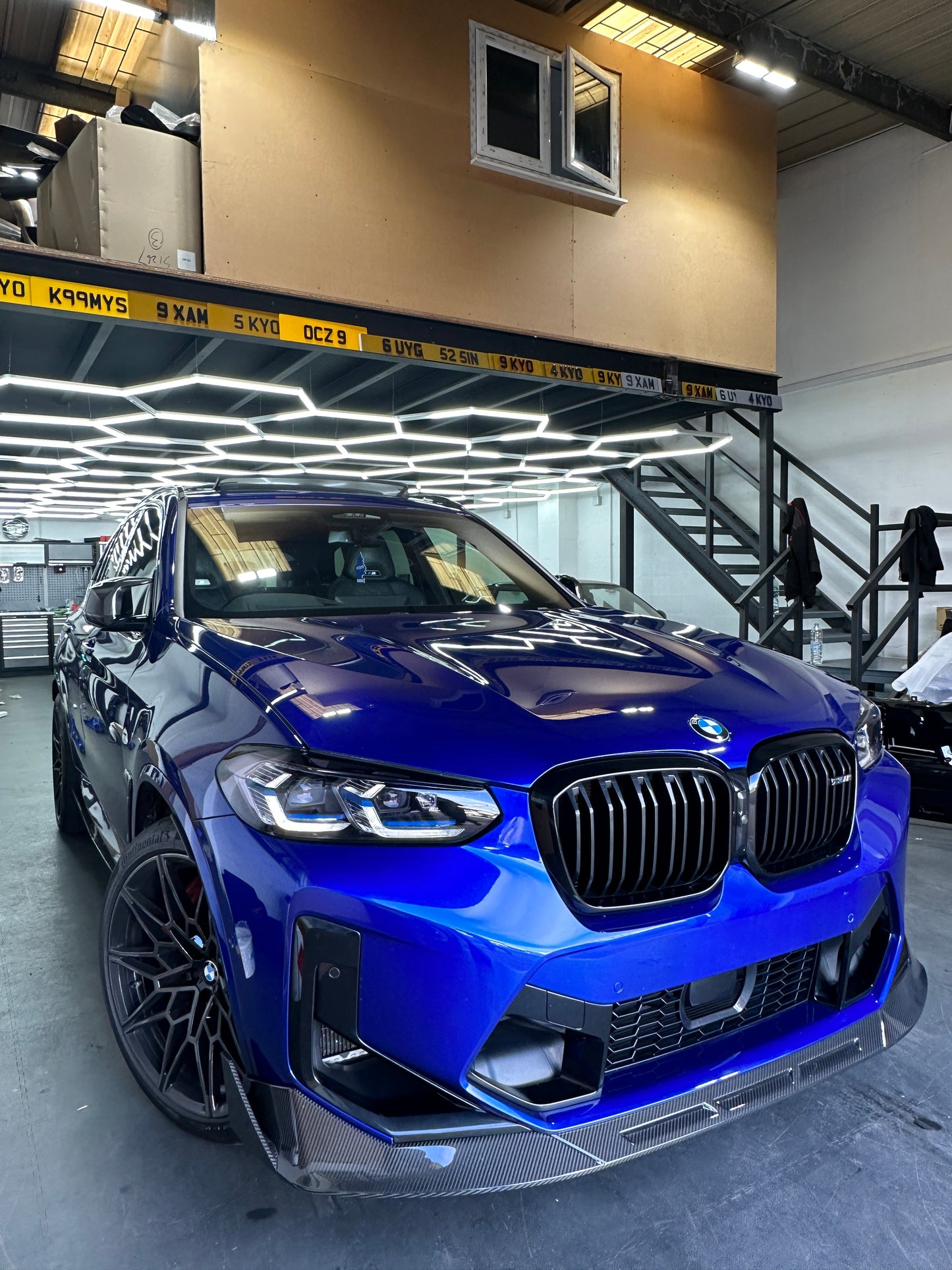 BMW X3M/X4M LCI F97 F98 CARBON FIBRE PRE PREG FRONT SPLITTER EXCLUSIVE AT UNIT 17