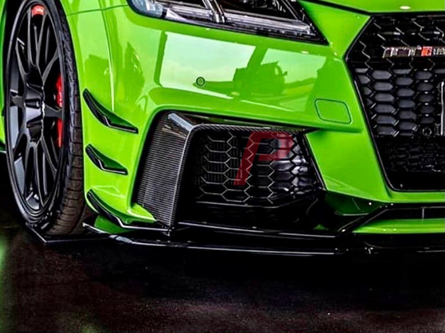 Audi TTRS 8S Pre FL Dry Carbon Fibre L shaped Front Blades