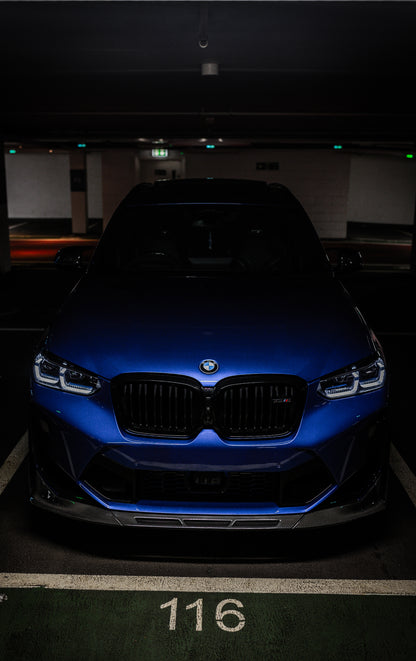 BMW X3M/X4M LCI F97 F98 CARBON FIBRE PRE PREG FRONT SPLITTER EXCLUSIVE AT UNIT 17