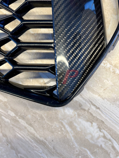 Audi RS6/RS7 C8 Front Dry Carbon Trim Replacement Set