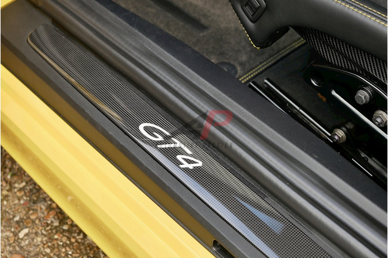 Porsche 718 Cayman GT4 Carbon Fibre Entry Sill Guard set Original