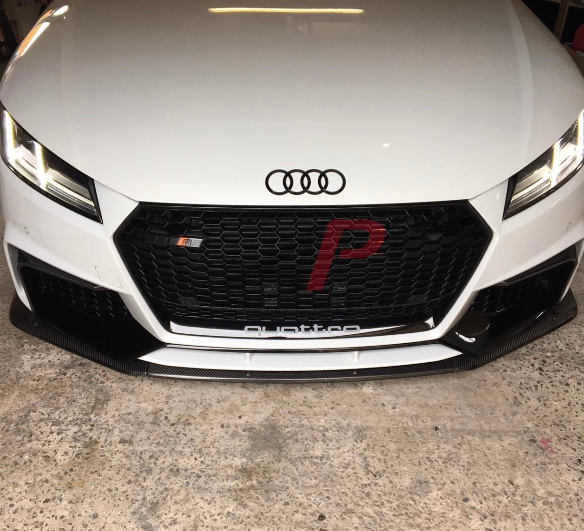 Audi TTRS 8S PRE FL Dry Carbon Fibre Front Splitter Pre FL AP Design