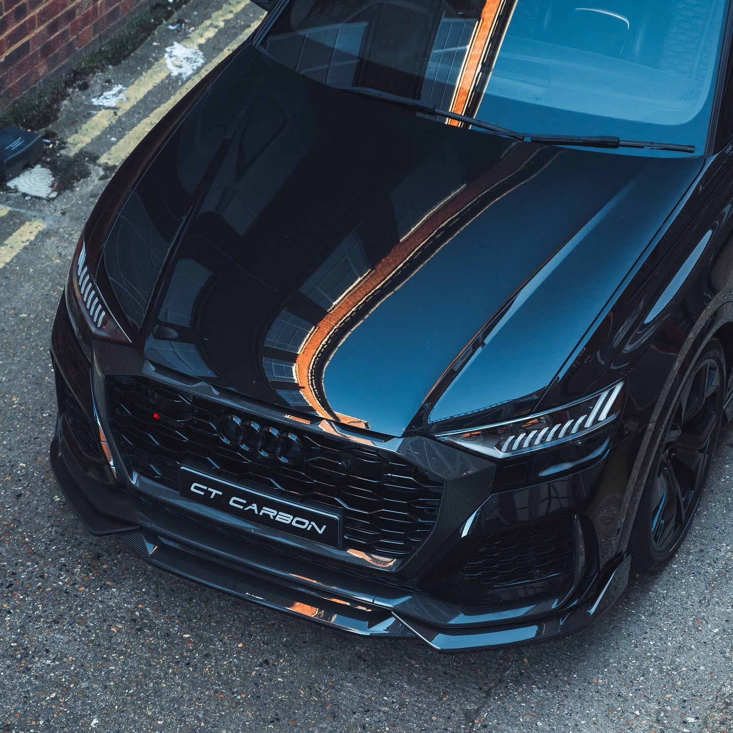 AUDI RSQ8 CT DESIGN CARBON FIBRE FRONT SPLITTER