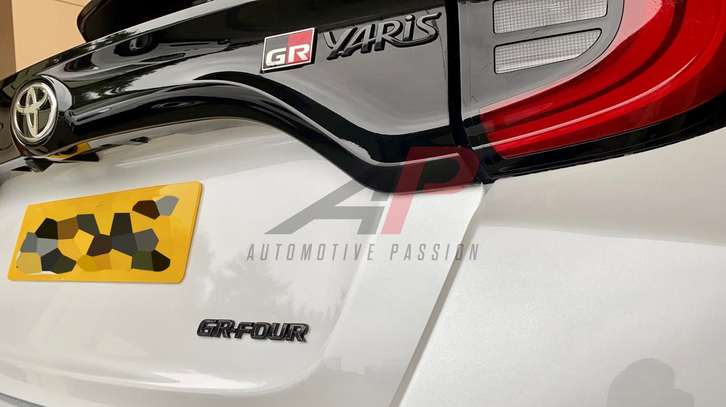 Yaris GR Rear Badge Set Gloss Black