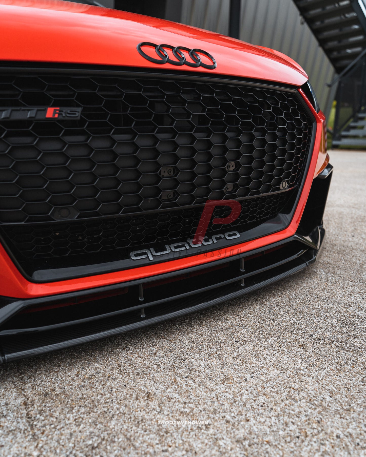 Audi TTRS 8S PRE FL Dry Carbon Fibre Front Splitter Pre FL AP Design