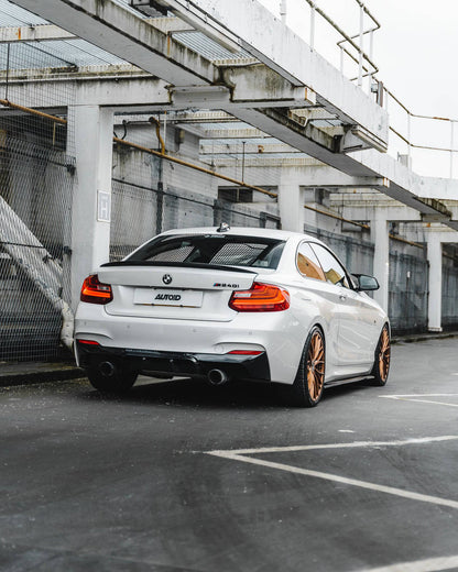 BMW 2 Series M235i & M240i F22 F23 EVO-1 Gloss Black Rear Diffuser by ZAERO (2014-2019)