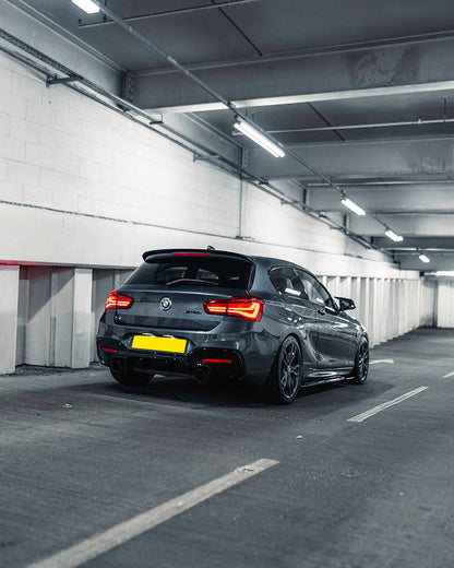 BMW M135i & M140i F20 F21 LCI EVO-1 Gloss Black Rear Diffuser by ZAERO (2015-2019)