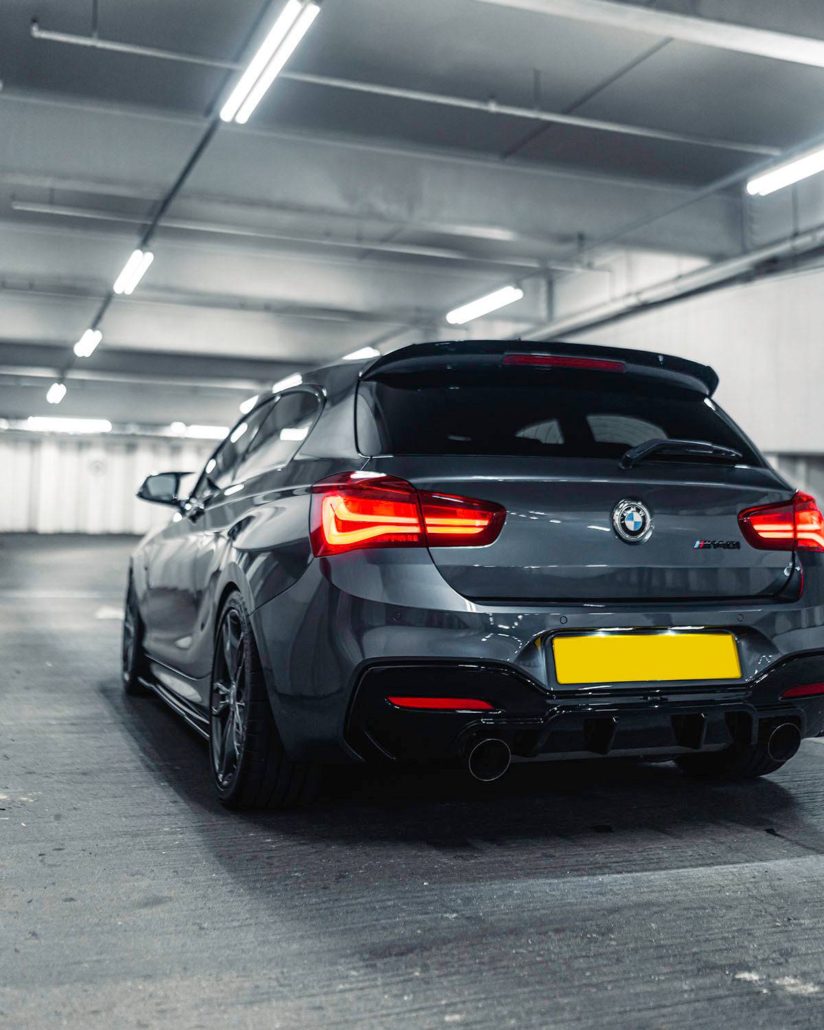 BMW M135i & M140i F20 F21 LCI EVO-1 Gloss Black Rear Diffuser by ZAERO (2015-2019)