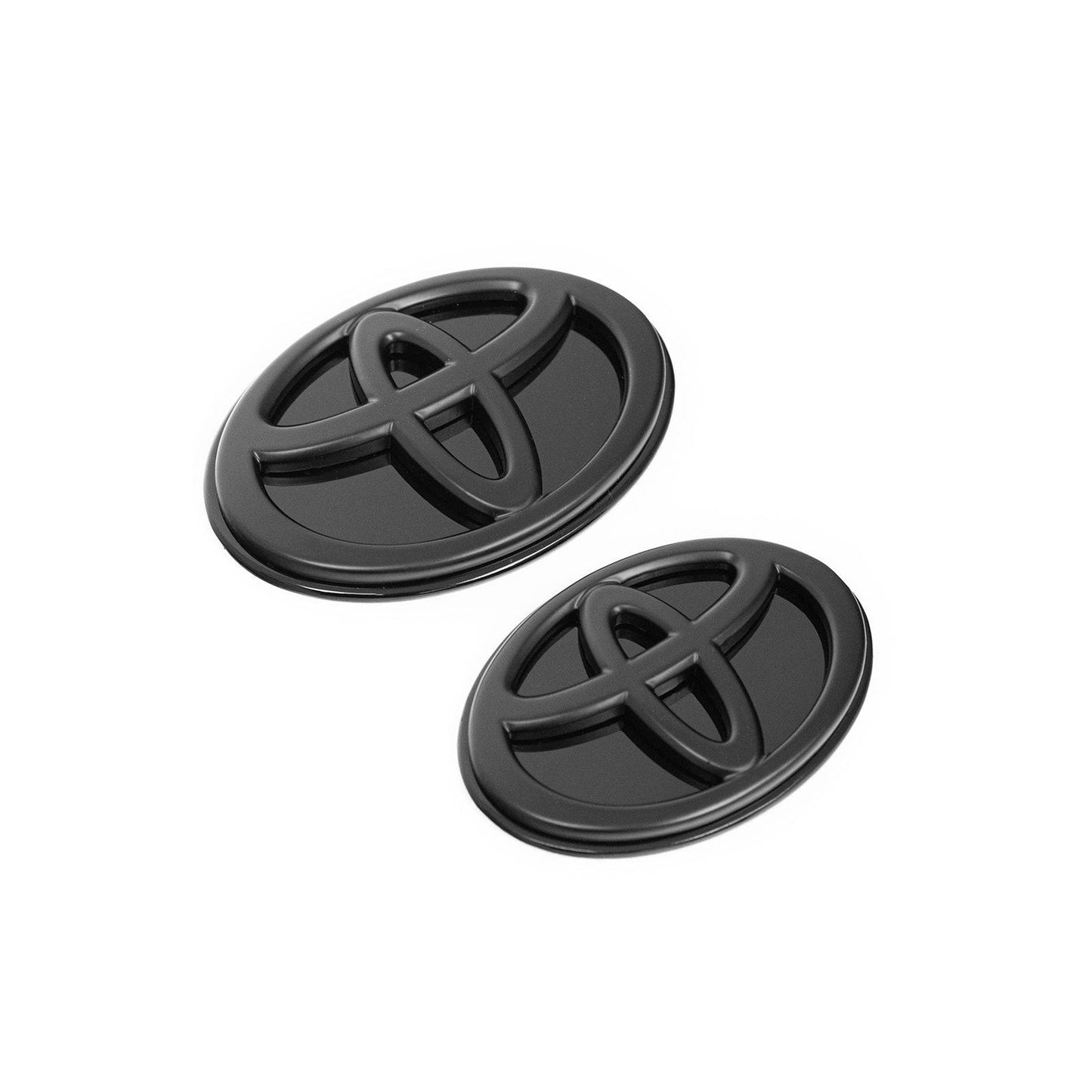 Toyota Supra A90 Mk5 Front & Rear Satin Gloss Black Emblem Badges (2019+)