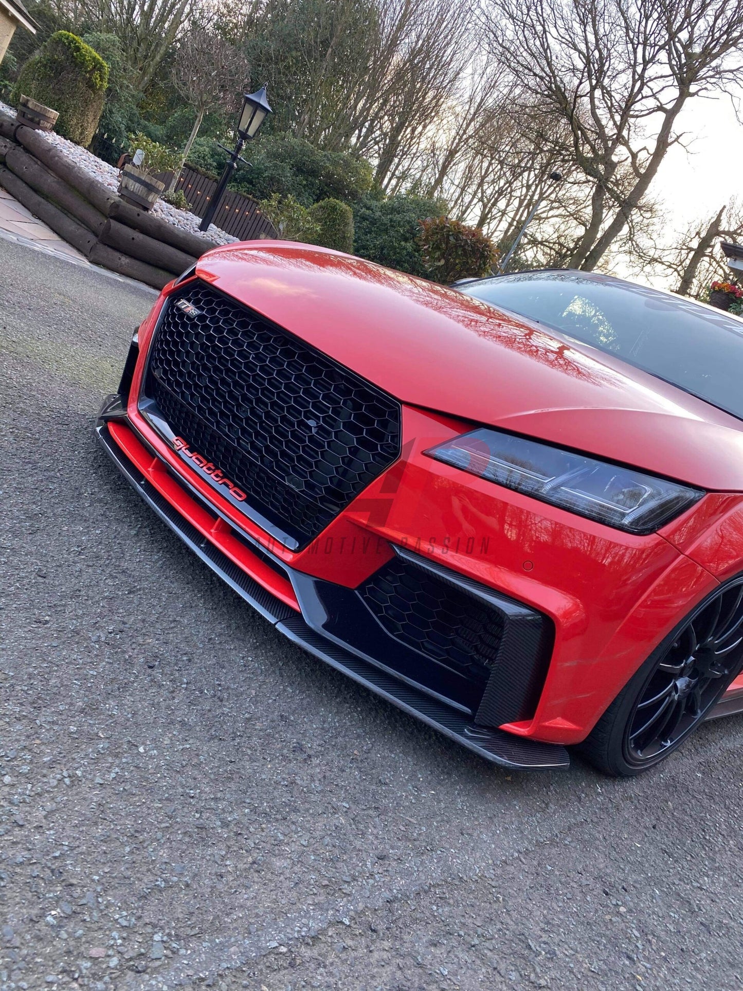 Audi TTRS 8S Pre FL Dry Carbon Fibre L shaped Front Blades