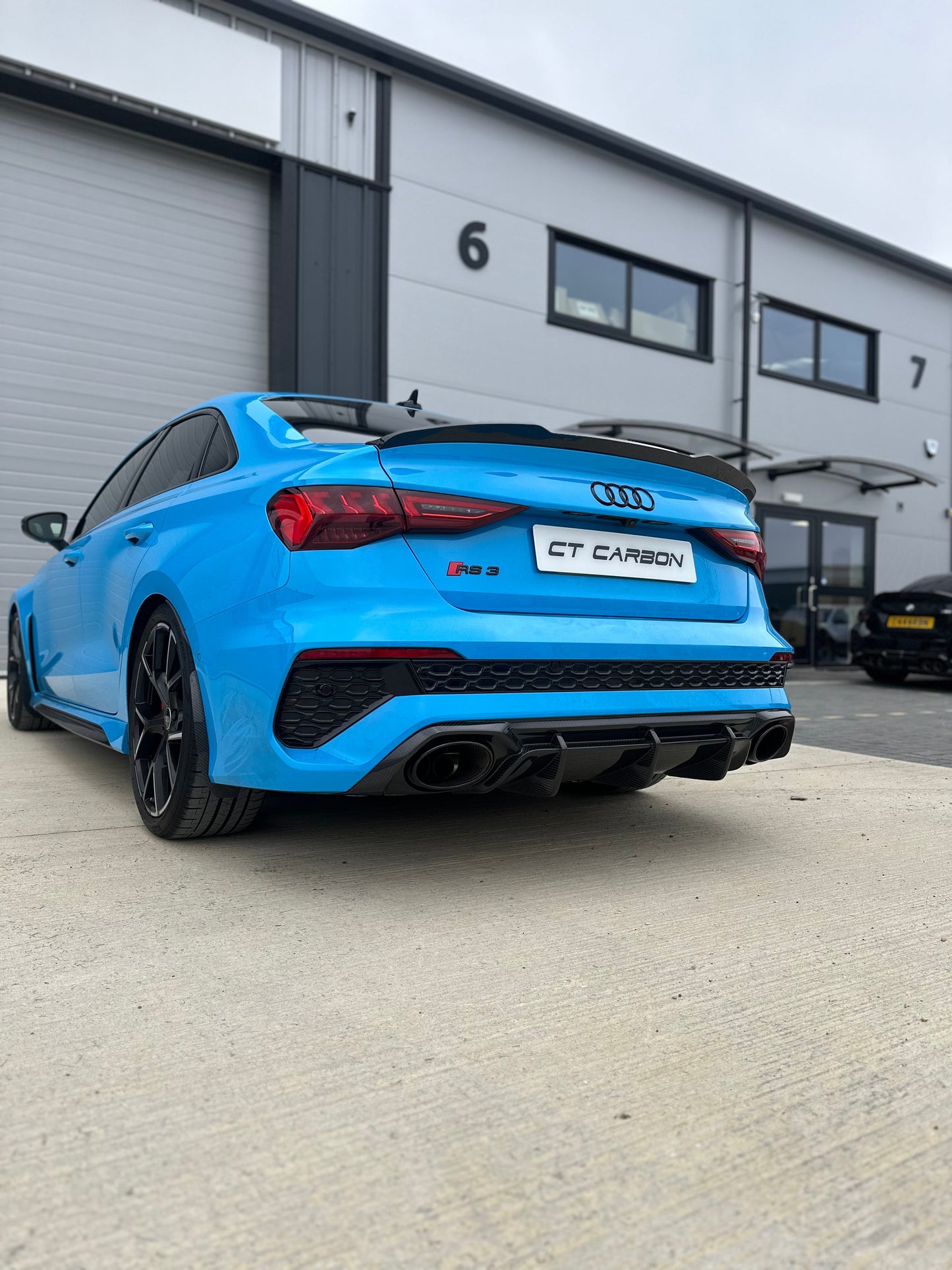 AUDI RS3 8Y CARBON FIBRE REAR DIFFUSER V2 - CT DESIGN