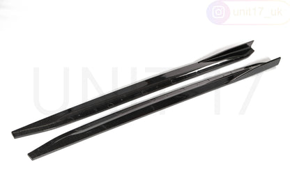 BMW G80 G82 G83 M3 M4 2021-Present Carbon Fibre Side Skirt Extensions w/small winglet (Unitexclusives)