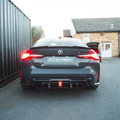 BMW M3/M4 G80/G81/G82/G83 CARBON FIBRE DIFFUSER WITH LED - CT DESIGN