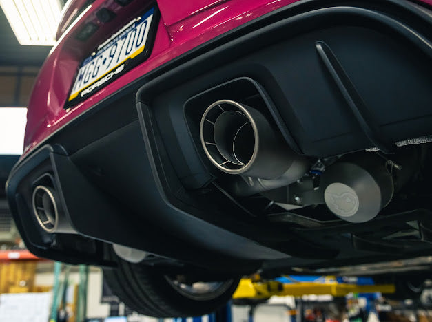 Porsche 718 GT4 RS Weissach-Style Titanium Bolt-On Exhaust Tips For All Models