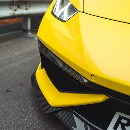 LAMBORGHINI HURACAN LP-610 CARBON FIBRE FRONT BUMPER TRIM - CT DESIGN