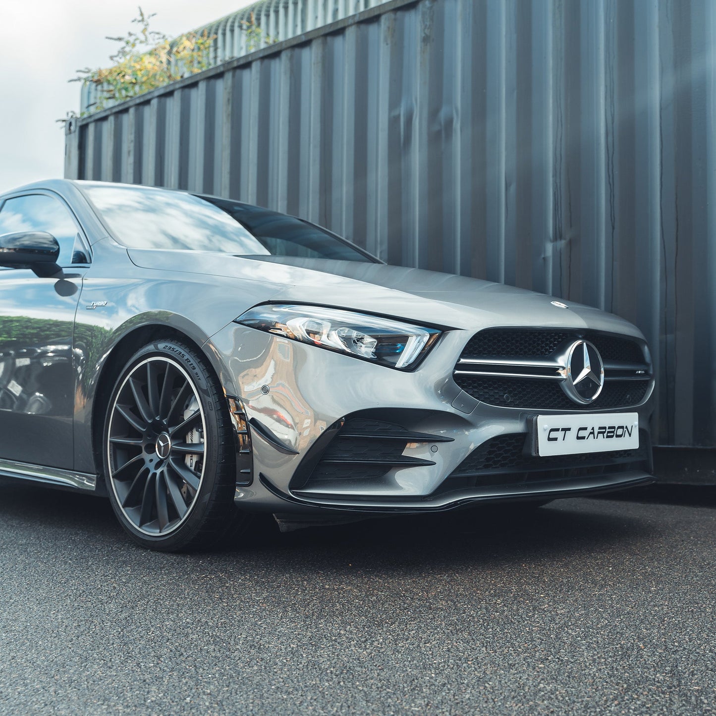 MERCEDES A-CLASS W177 GLOSS BLACK FRONT BUMPER VENTS