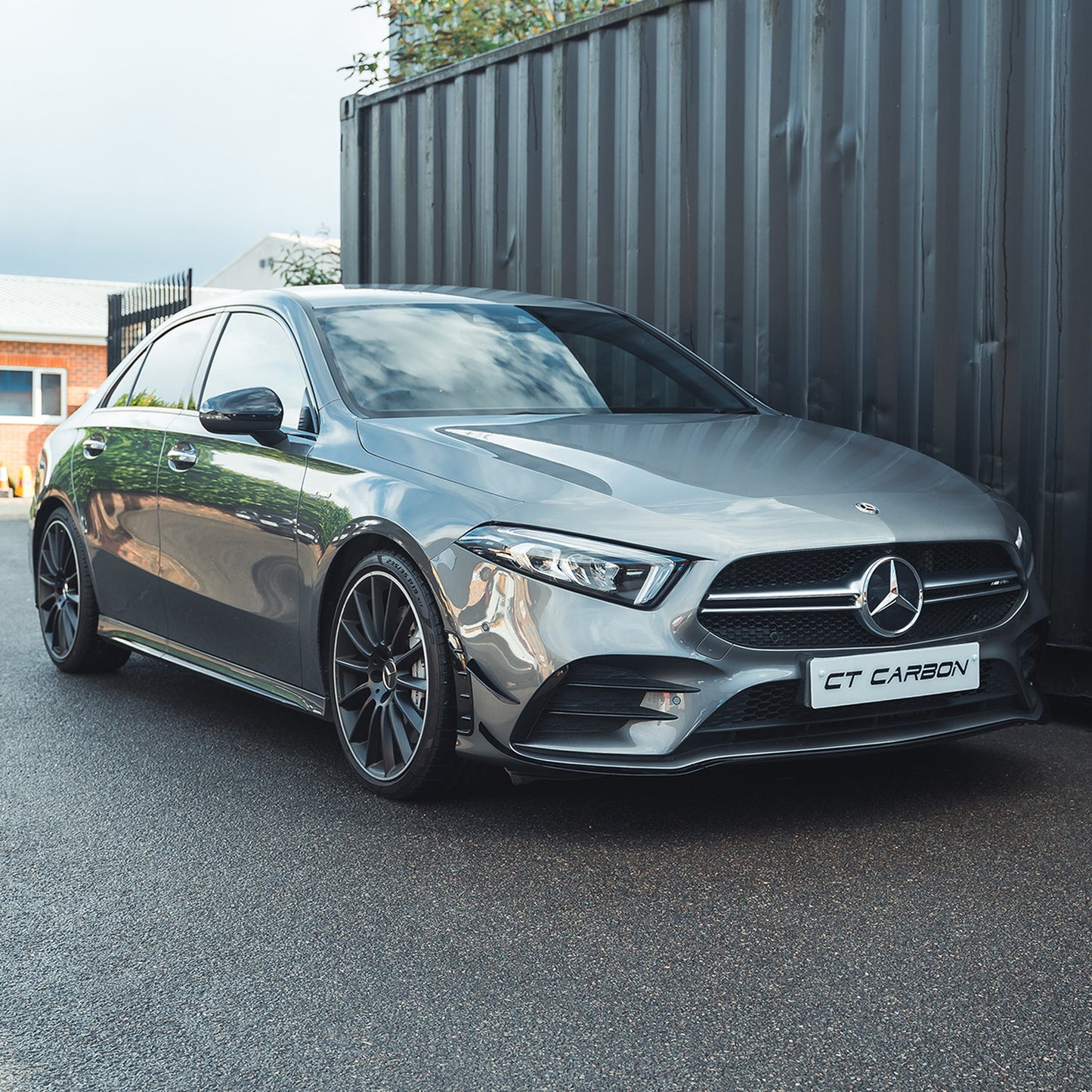 MERCEDES A-CLASS V177 & W177 GLOSS BLACK SPLITTER & CANARDS