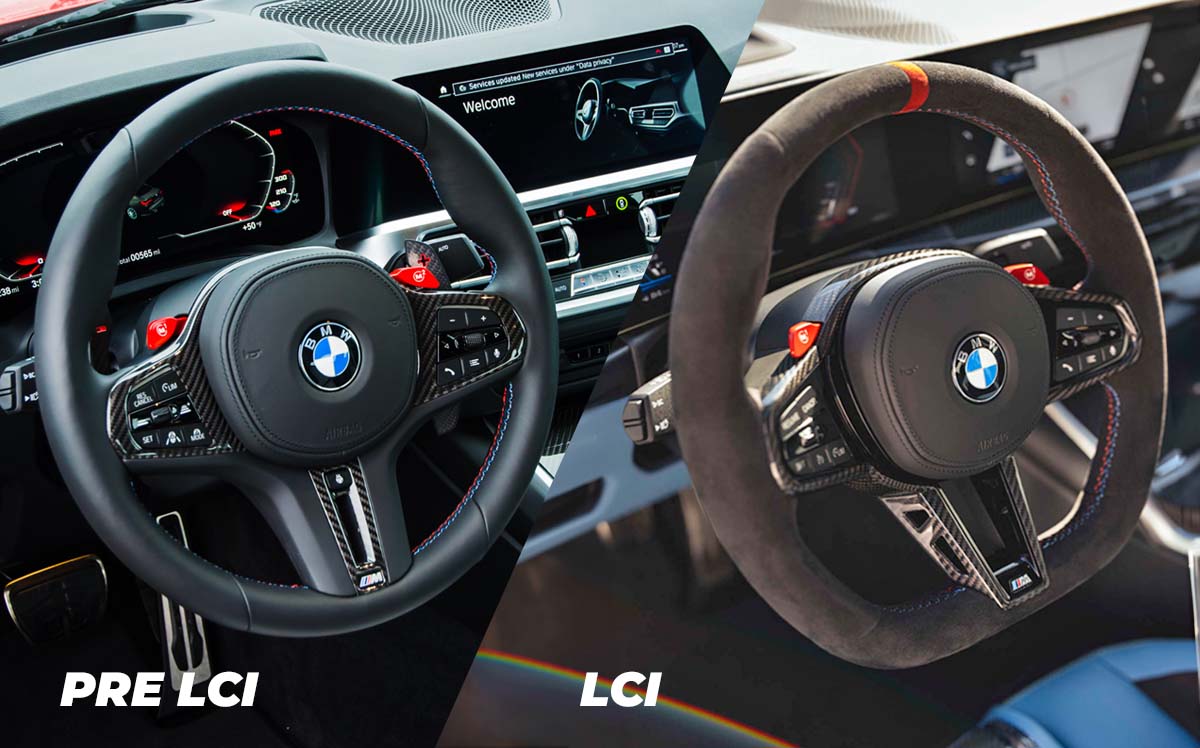 BMW 2 Series G42, 3 Series G20, M2 G87, M3 G80, M4 G82 Facelift Style Carbon Fibre Steering Wheel by TRE (2018+)