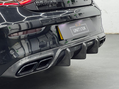 Mercedes C63 AMG Coupe C205 W205 2015-2021 Carbon Fibre Brabus Style Rear Diffuser