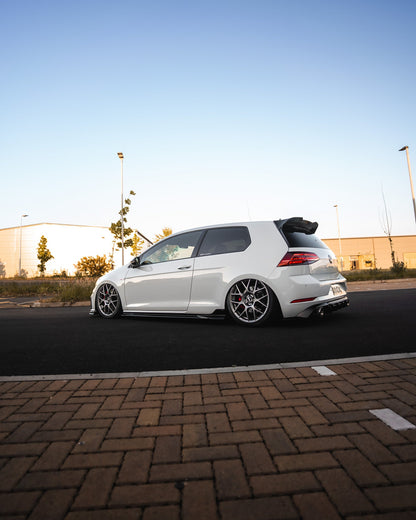 VW Golf R & Golf GTI MK7 / MK7.5 EVO-1 Gloss Black Side Skirts by ZAERO (2014-2020)