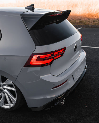 VW Golf GTI Mk8 EVO-1 Gloss Black Rear Diffuser by ZAERO (2020+)