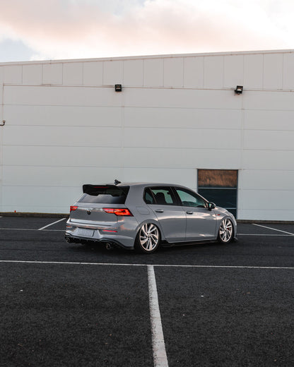 VW Golf GTI Mk8 EVO-1 Gloss Black Rear Diffuser by ZAERO (2020+)
