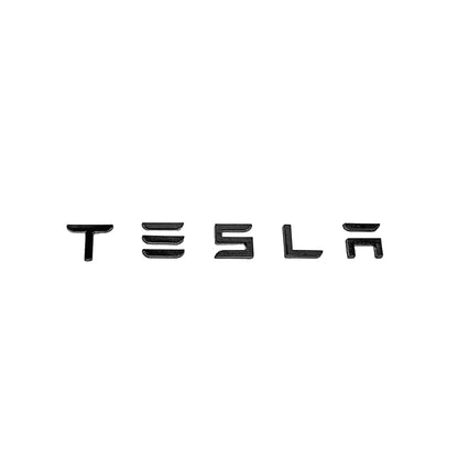 Tesla Model 3 & Model Y Gloss Black Lettering Rear Boot Trunk Badge