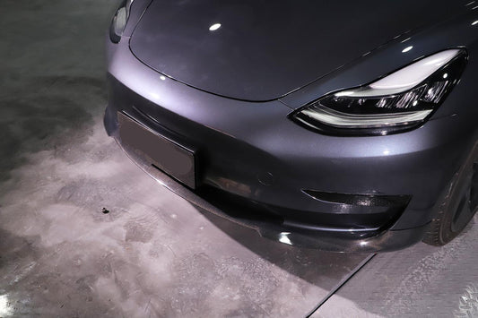 Tesla Model 3 P Style Carbon Fibre Front Splitter 16-Present