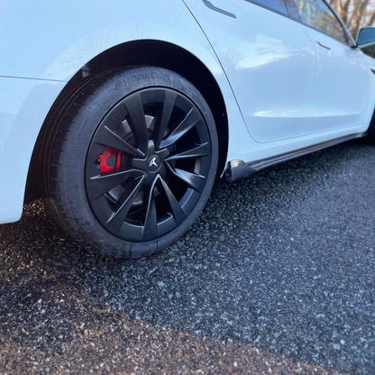 Tesla Model 3 V Style Carbon Fibre Side Skirt 16-Present