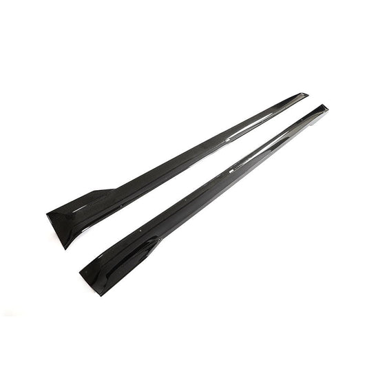 Tesla Model S Facelift V style Carbon Fibre Side Skirt 21-Present