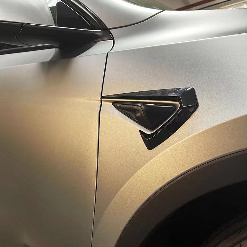 Tesla Model Y Competition Style Gloss Black Side Fender Trims 19-22