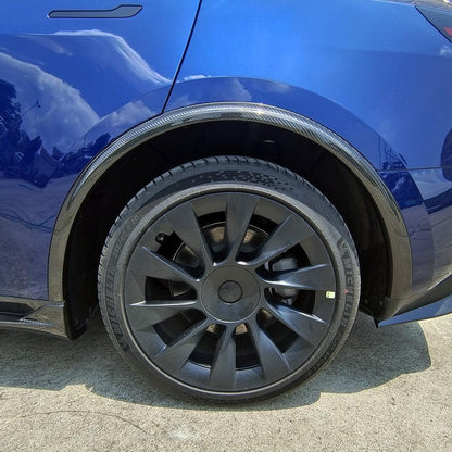 Tesla Model Y Pre-preg Carbon Fibre Fender Trims 19-23