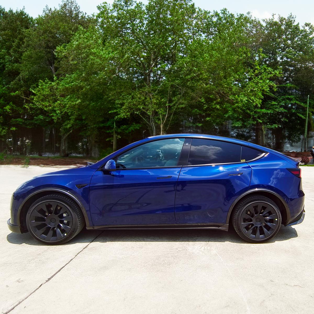 Tesla Model Y Pre-preg Carbon Fibre Fender Trims 19-23