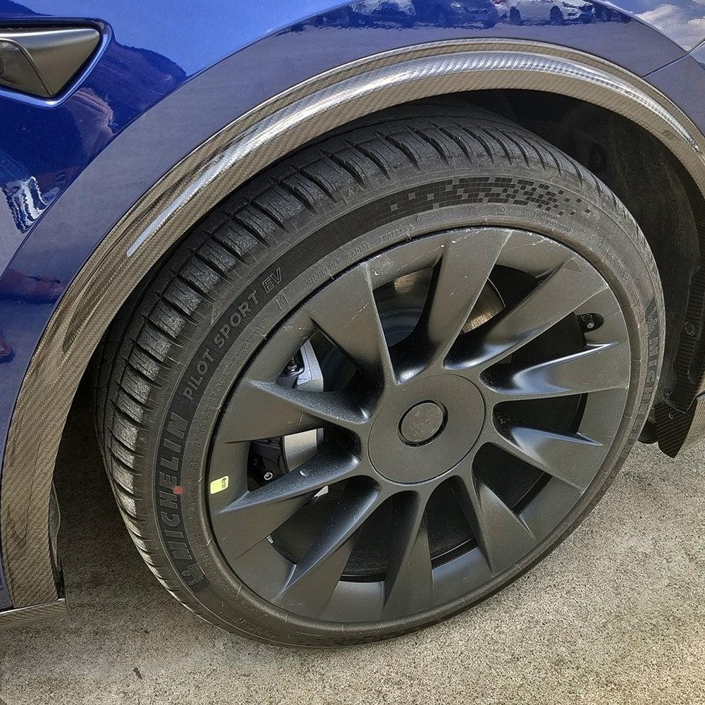 Tesla Model Y Pre-preg Carbon Fibre Fender Trims 19-23