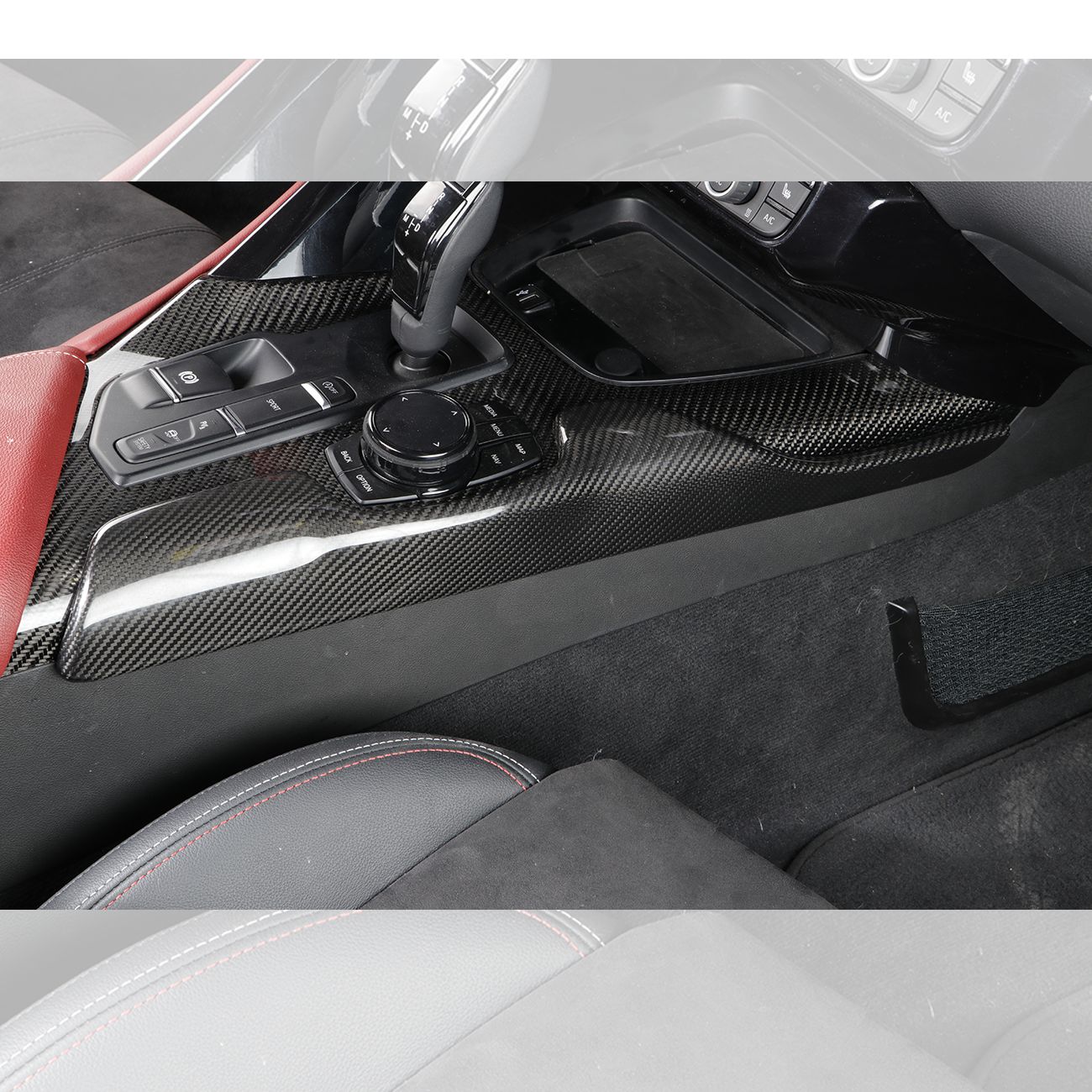 Toyota A90 Supra Pre-preg Carbon Fibre Centre Console Side Trim 19-Present